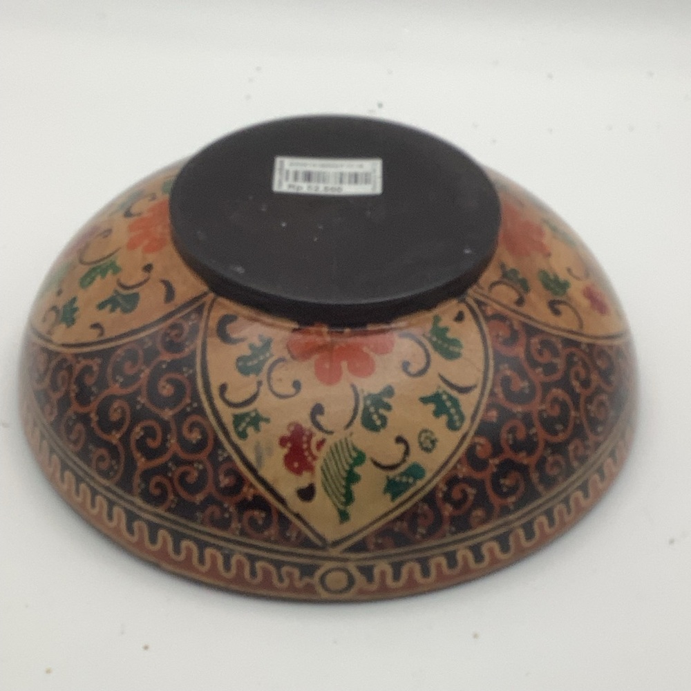 Handcrafted Batik Decorative Wood Bowl - Picture 8 of 16